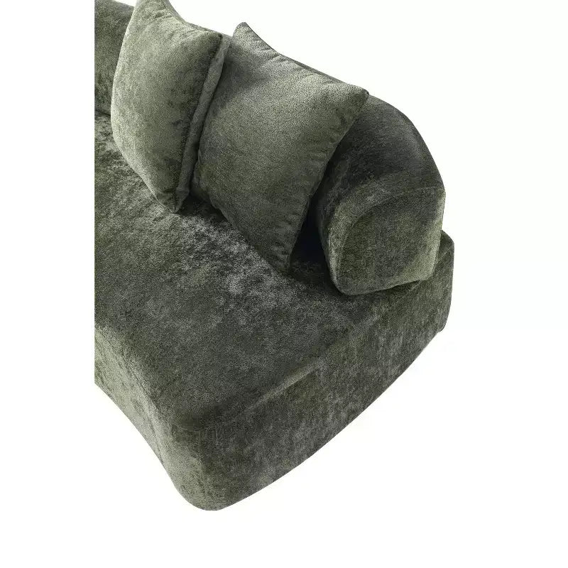 Manhattan Comfort Divano a 3 Posti (112") e 2 Poltrone Accent Chenille Verandah