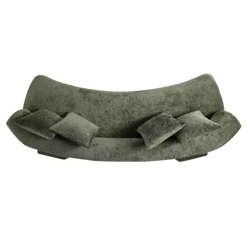 Manhattan Comfort Divano a 3 Posti (112") e 2 Poltrone Accent Chenille Verandah