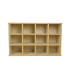 Mobile Contenitore a 24 Scomparti per Bambini Factory Direct Partners, Laminato in Legno di Acero Mandorla