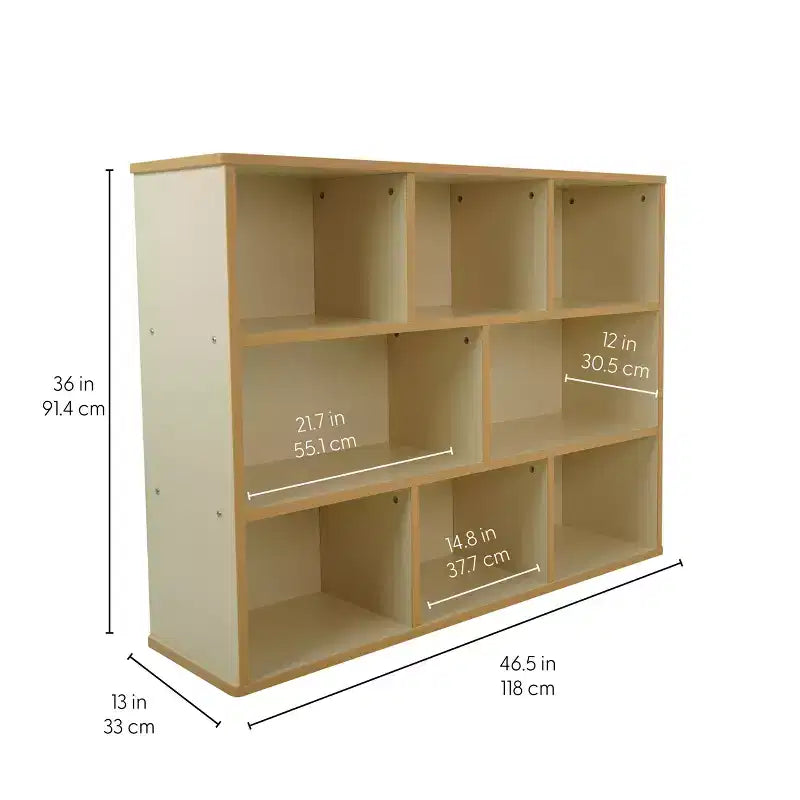 Mobile Contenitore a 24 Scomparti per Bambini Factory Direct Partners, Laminato in Legno di Acero Mandorla