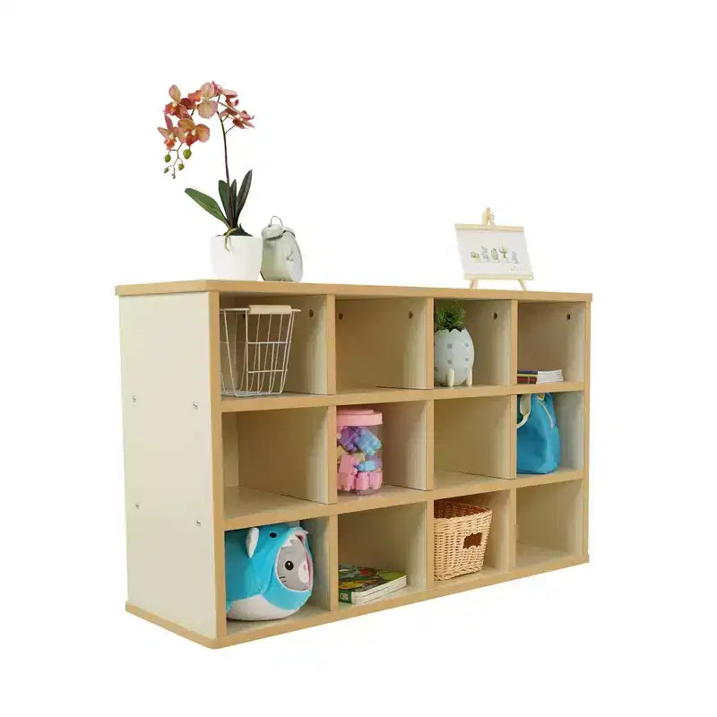 Mobile Contenitore a 24 Scomparti per Bambini Factory Direct Partners, Laminato in Legno di Acero Mandorla