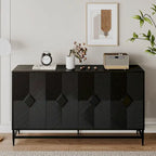 Mobile Credenza con Buffet a 4 Ante in Legno Laccato Accent