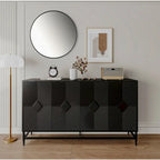 Mobile Credenza con Buffet a 4 Ante in Legno Laccato Accent