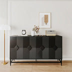 Mobile Credenza con Buffet a 4 Ante in Legno Laccato Accent
