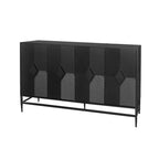 Mobile Credenza con Buffet a 4 Ante in Legno Laccato Accent