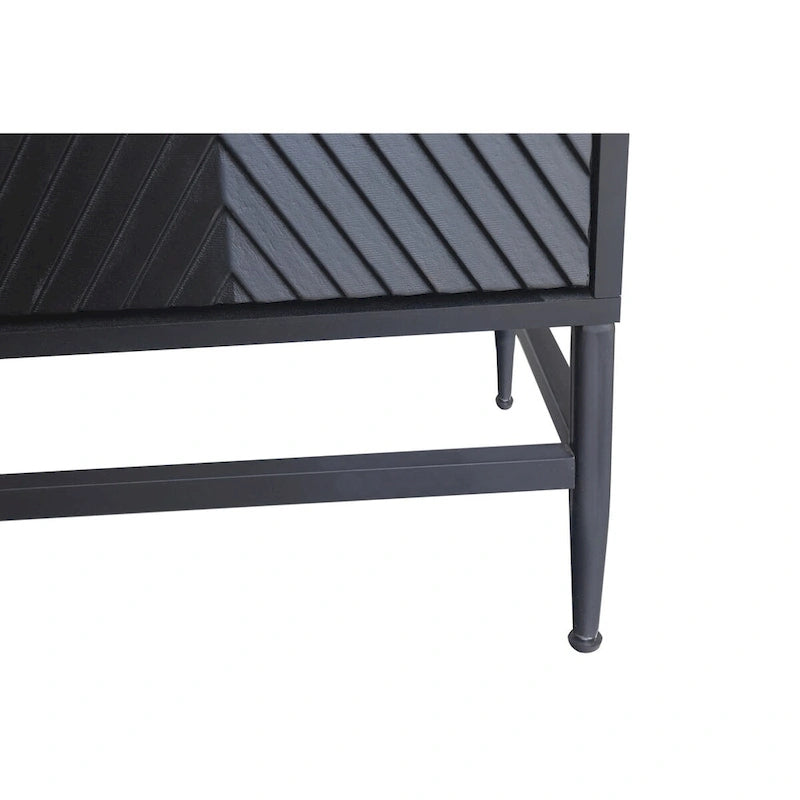 Mobile Credenza con Buffet a 4 Ante in Legno Laccato Accent